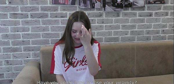  VIRGIN Baby Bamby loss of VIRGINITY ! first kiss , first blowjob , first sex ! ( FULL )